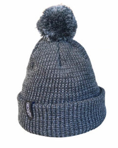 Zapped Outfitters Reflective Knit Pom Beanie : One Size fits most