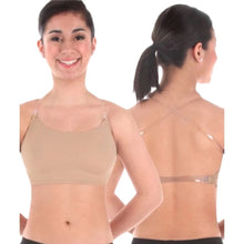 Load image into Gallery viewer, Bodywrappers Convertible Halter/Tank Style Nude Bra
