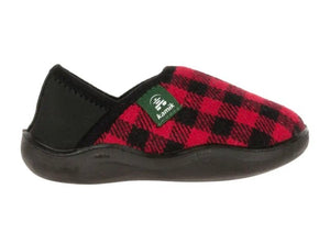 Kamik Cozytime Slippers in Red/Black : Youth Sizes 5 and 6