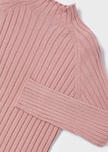 Load image into Gallery viewer, Mayoral Mock Neck Sweater For Girls In Colour Rosy Size 2-8y

