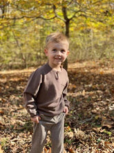 Load image into Gallery viewer, Me &amp; Henry Boys Dayton Mushroom Color Sweater: Size 4y-16y
