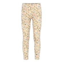 Load image into Gallery viewer, Minymo Girls Floral Leggings in Biscotti: Sizes 2 to 12

