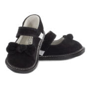 Load image into Gallery viewer, Jack &amp; Lily Baby Girl Black Velvet MaryJanes
