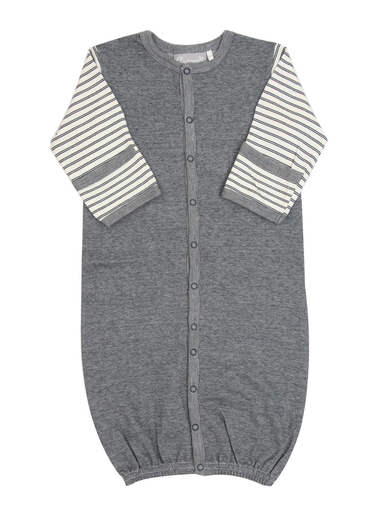 Coccoli Heather Grey Converter Gown in size 1M