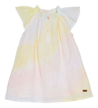 Load image into Gallery viewer, Minymo Pink And Yellow Dress : Size 0M-12M
