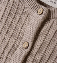 Load image into Gallery viewer, Minymo Brown Knitted Cardigan: Size 0M-24M

