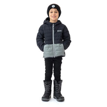 Load image into Gallery viewer, Nano Puffer Jacket in Grey/Black : Sizes 12M to 14 Years
