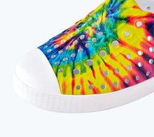 Load image into Gallery viewer, Native Jefferson Shoes in Neon Multi Tie Dye : Sizes C4 to J6
