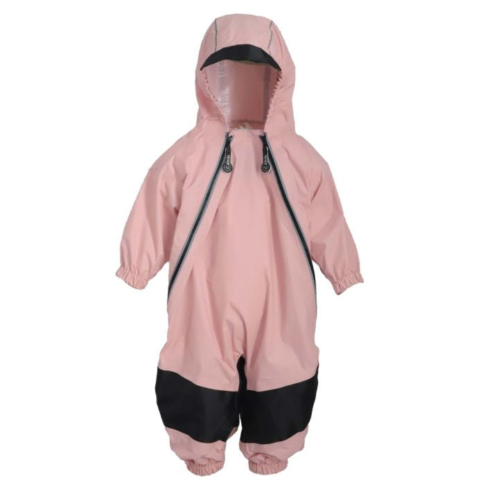 Calikids 2 Zipper Fleece Lined Rain Suit In Colour Blush (TOD) Size 12M to 5T