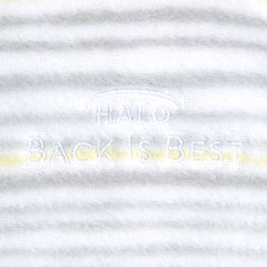 Halo Sleep Micro-Fleece Sleep Sack in “Multi Stripe Grey” : Size NB to 6 M /TOG 1.0