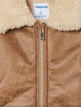 Load image into Gallery viewer, Mayoral Shearling Lined Faux Leather Girls Jacket: Sizes 8 to 18
