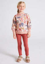 Load image into Gallery viewer, Mayoral Pink Animal Pullover Sweatshirt :Size 2y-8y

