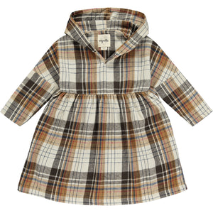 Vignette Girls “Lorelei” Dress In Colour Brown Plaid : Size 4 to 14