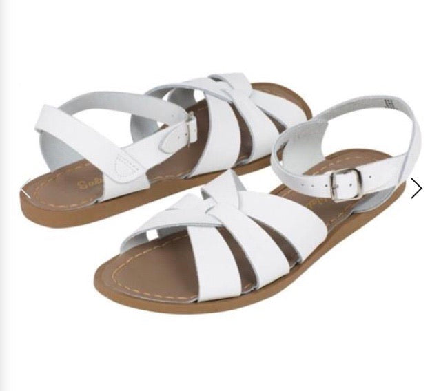 Saltwater Original Sandals in White  : Childs 13 to Women’s 11
