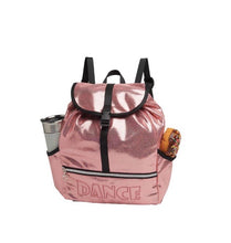 Load image into Gallery viewer, Danshuz Pink Metallic Dance Backpack
