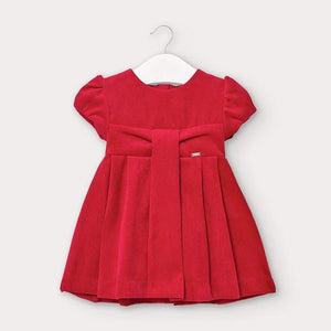 Mayoral Baby Girl Red Cordoroy Dress : Size 9m to 36m